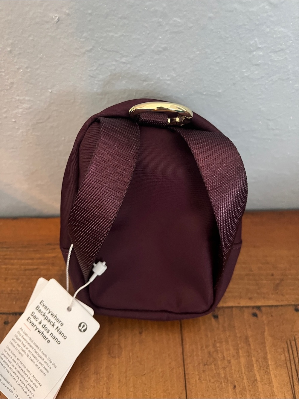 lululemon Mini Everywhere Backpack Nano in Maroon - Picture 3 of 4